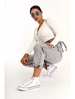 Dámské vysoké tenisky Big Star - bílé Dámské vysoké tenisky Big Star - bílé