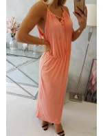 Boho šaty 8893 lososová - Kesi Boho šaty 8893 lososová - Kesi
