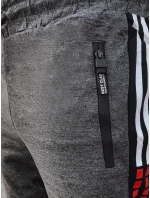 Pánské tmavě šedé tepláky FashionStreet UX4271