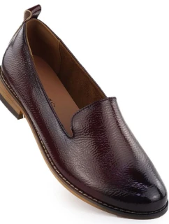 Dámská lakovaná obuv lord bordó Potocki 19337