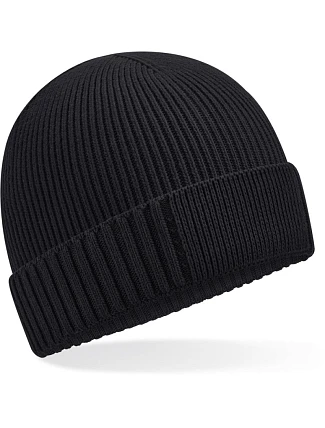 Beechfield B 438N Pletená čepice Organic Patch 53.438N black