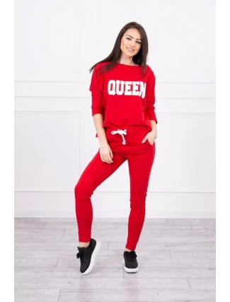 Sada s potiskem Queen červená Sada s potiskem Queen červená