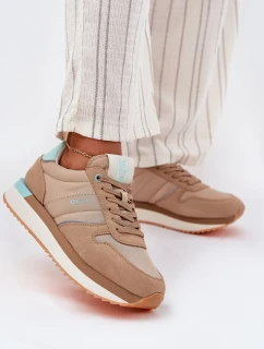 Dámské semišové tenisky Big Star HI-POLY SYSTEM – tmavě béžové