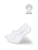 Dámské mikro-kotníkové bambusové ponožky – bílé