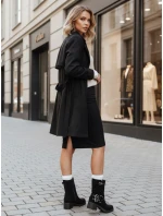 Dámské semišové kozačky s přezkou černé FashionStreet ZY1255