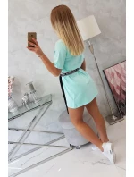Šaty s ozdobným páskem mint Šaty s ozdobným páskem mint