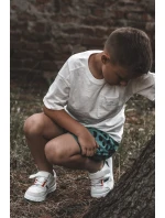 Klasické dětské sportovní boty bílé a Červené Marlin