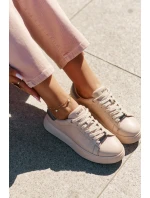 Dámské Tenisky Z Eko Kůže Big Star RR274259 Béžové