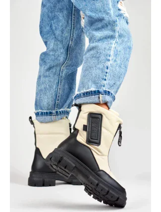 Dámské sněhule H07 / 189131 Béžovo černá - RARLON Dámské sněhule H07 / 189131 Béžovo černá - RARLON