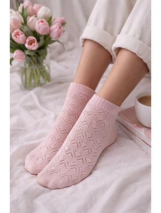 Dívčí prolamované ponožky Anela DR2611