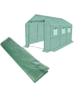 Krycí plech pro zahradní tunel 200x350x200 cm ZELENÝ