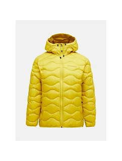 Pánská péřová bunda PEAK PERFORMANCE M Helium Down Hood Jacket, žlutá