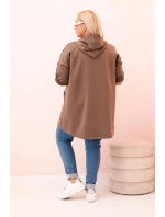 Dámská mikina s ozdobnými rukávy černá masełkowa