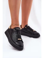 Dámské Sneakersy Z Eko Kůže Big Star RR274257 Černé