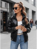 Dámská prošívaná bunda bomber černá FashionStreet TY5292