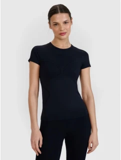 Dámské rychleschnoucí tričko na jógu a pilates 4F 4FWSS25TFTSF1270-20S