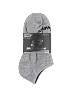 Skechers, 3 ks, unisex, bez froté, neviditelné ponožky S114041-020, šedé, velikosti 39–42