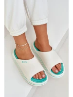 Dámské Pantofle Na Platformě Big Star NN274A038 Bílo-Mátové