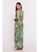 B283 Maxi šaty s potiskem - model 4