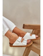 Klasické dámské pantofle Big Star – bílé