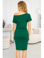 56-10 Sportovní šaty s krátkým rukávem - mořská barva 56-10 Sportovní šaty s krátkým rukávem - mořská barva