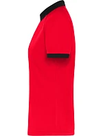 Daiber JN 1307 Dámské piqué polo se zipem 02.1307 light red/black Daiber JN 1307 Dámské piqué polo se zipem 02.1307 light red/black