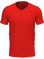 Stedman Stretch-T V-neck Pánské tričko s výstřihem do V 05.9610 scarlet red