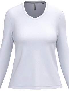 Kariban K 382 Dámské tričko do V s dl. rukávem 20.K382 white