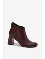 Boty na podpatku model 218707 Step in style Boty na podpatku model 218707 Step in style