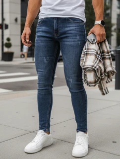 Pánské modré džíny slim fit FashionStreet UX3457