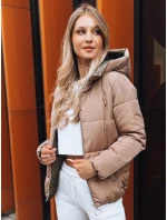 Dámská oboustranná péřová bunda VICTORIA SNUG zlatá FashionStreet TY3697