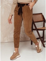 Dámské manšestrové kalhoty DANORIA v jedné velikosti s páskem camel FashionStreet UY2289 Dámské manšestrové kalhoty DANORIA v jedné velikosti s páskem camel FashionStreet UY2289