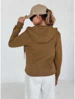 Dámská mikina VICTORIA hnědá BY1392 Dámská mikina VICTORIA hnědá BY1392