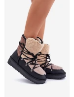 Dámské Sněhule S Kožíškem D.Franklin Černé DFSH370012