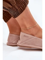 Semišové Dámské Baletky Big Star RR274081 Růžové