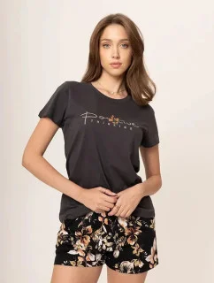 Dámské pyžamo 01/275 černá vzor - Karol