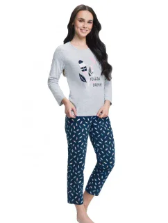 Dámské pyžamo 612 grey plus - Luna