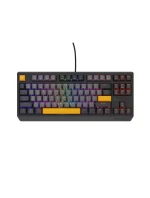 GENESIS Thor 230 TKL Herní klávesnice USB + RF Wireless + Bluetooth QWERTY Černá, šedá, oranžová