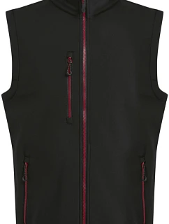 Regatta TRA 915 2-vrstvá softshellová vesta "Navigate" 36.A915 black/classic red