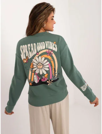 Mikina D10600T02568E khaki