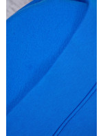 Zateplená mikina s asymetrickým zipem fialově modrá