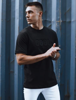 Pánské tričko s potiskem černé FashionStreet RX5511