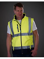 Yoko HV 006 Hi-Vis softshellová vesta 79.V006 hi vis yellow