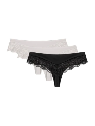 Wol-Bar Sirtaka 3-pack barva: bílá-bílá-černá