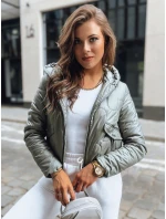 Dámská přechodná prošívaná bunda LILYWOOL zelená FashionStreet TY3712 Dámská přechodná prošívaná bunda LILYWOOL zelená FashionStreet TY3712