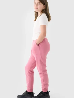 Dívčí Dresové Kalhoty Joggery 4F Růžové 4FJWMM00TTROF0828-56S