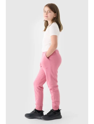 Dívčí Dresové Kalhoty Joggery 4F Růžové 4FJWMM00TTROF0828-56S Dívčí Dresové Kalhoty Joggery 4F Růžové 4FJWMM00TTROF0828-56S