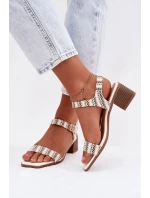 Dámské sandály na klíně bílé Sabela