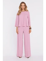 M905 Elegantní halenka s volnými rukávy - pudrová M905 Elegantní halenka s volnými rukávy - pudrová