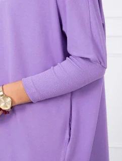 Oversize halenka fialová